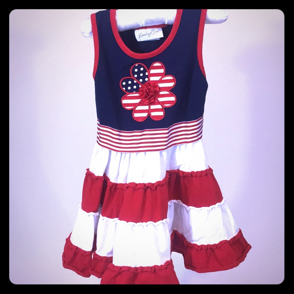 Red White and Blue Dress by Emily Rose - Size 4